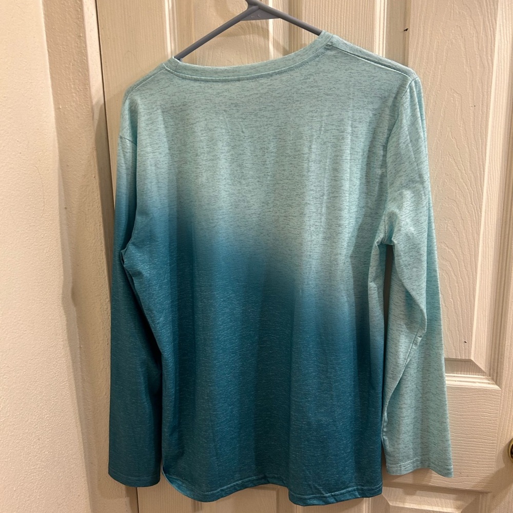 Just Breathe Womens Long Sleeve Shirt Medium - Picture 7 of 8